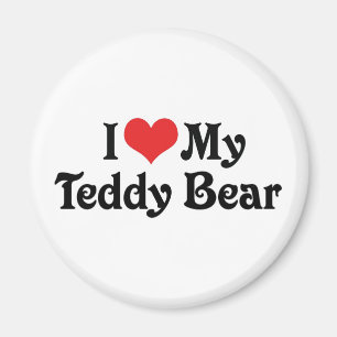 Imã Eu Amo Meu Urso de Pelúcia