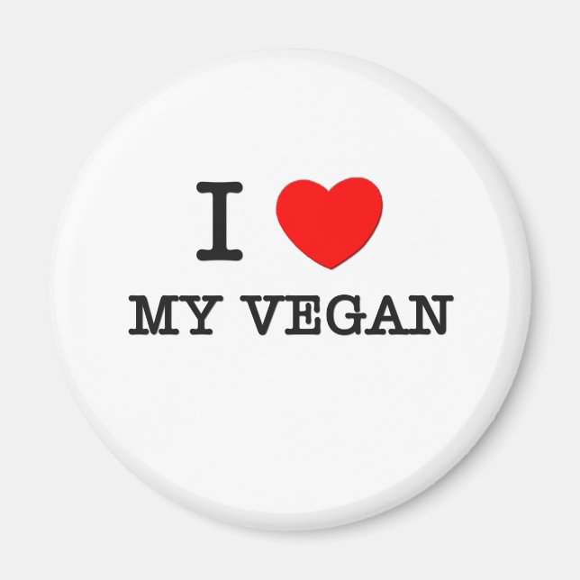 Imã Eu Amo Meu Vegan (Frente)