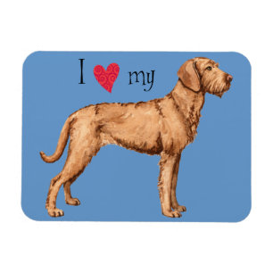 Ímã Eu amo meu Vizsla Wirehaired