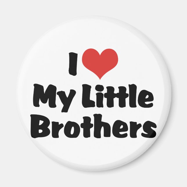 Imã Eu Amo Meus Pequenos Irmãos (Frente)