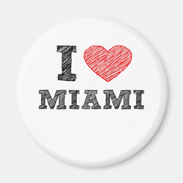 Imã Eu Amo Miami (Frente)