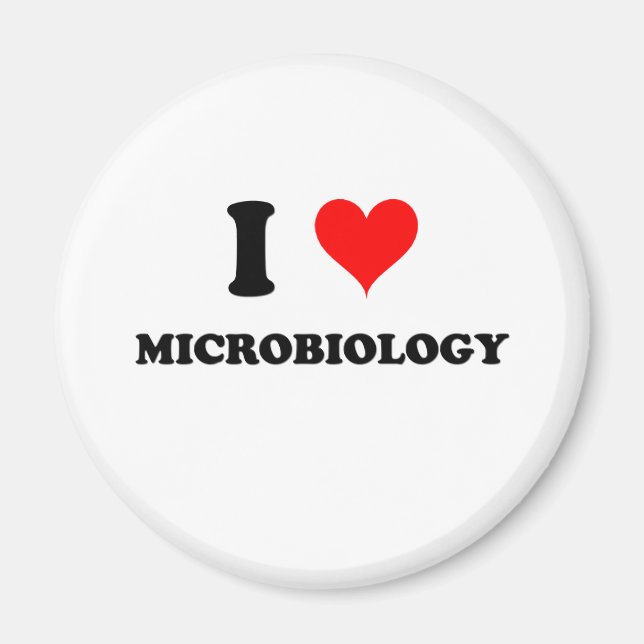 Imã Eu Amo Microbiologia (Frente)