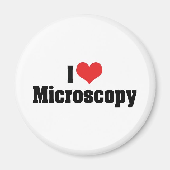 Imã Eu Amo Microscopia do Coração (Frente)
