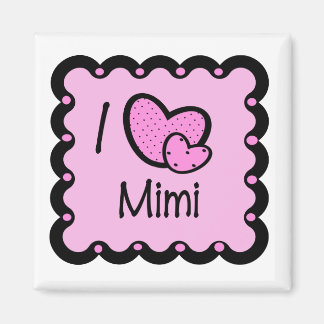 Imã Eu Amo Mimi Cute T-Shirt