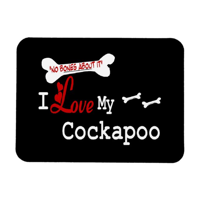Ímã Eu Amo Minha Cockapoo (Horizontal)