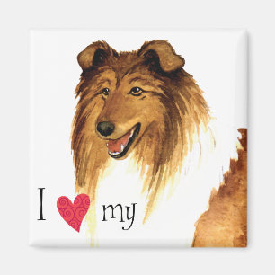 Imã Eu amo minha Collie