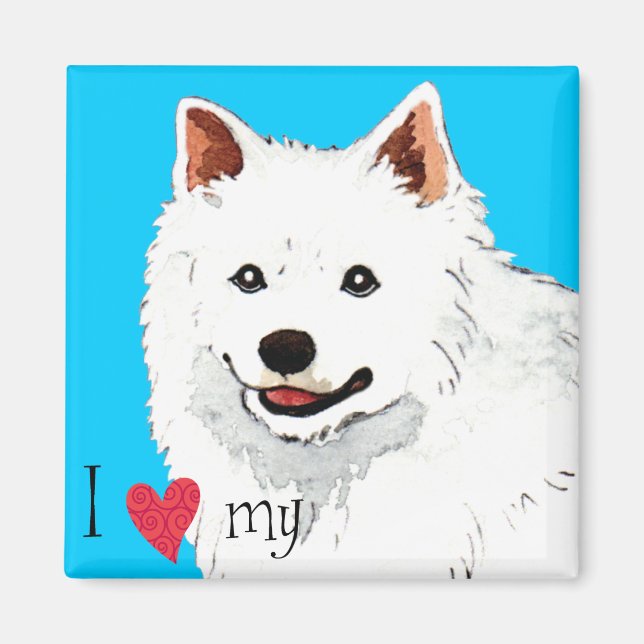 Imã Eu amo minha Eskie (Frente)