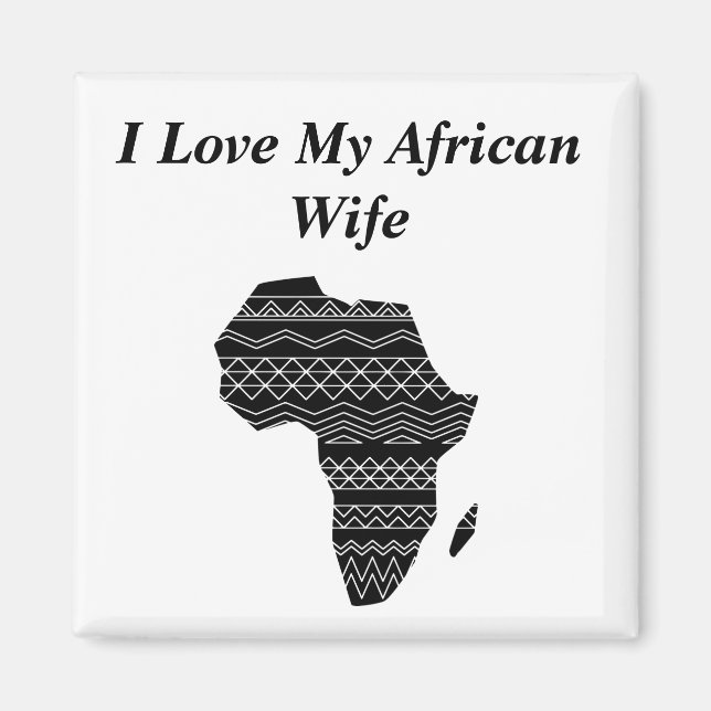 Imã Eu amo minha esposa africana (Frente)