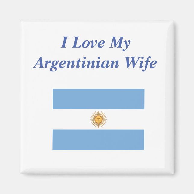 Imã Eu Amo Minha Esposa Argentina (Frente)