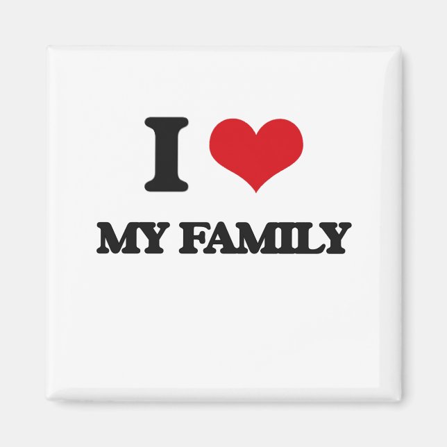Imã Eu Amo Minha Família (Frente)