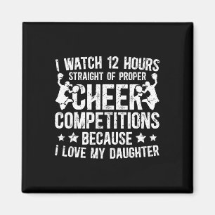Imã Eu Amo Minha Filha Cheer Pai De Uma Cheerleader Pa