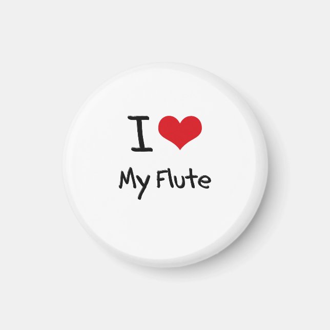 Imã Eu Amo Minha Flauta (Frente)