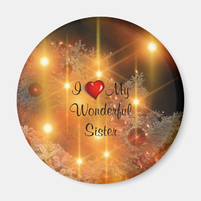 Imã Eu Amo Minha Magnífica Irmã (Frente)