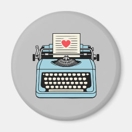Imã Eu amo minha máquina de escrever