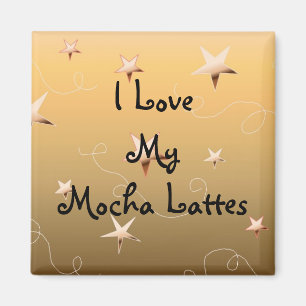 Imã Eu Amo Minha Mocha Lattes