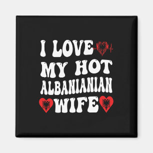 Imã Eu Amo Minha Quente Esposa Albyniana Bandeira da A