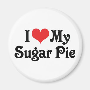 Imã Eu amo minha torta do açúcar