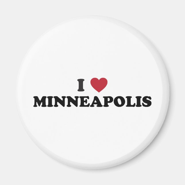 Imã Eu Amo Minneapolis Minnesota (Frente)