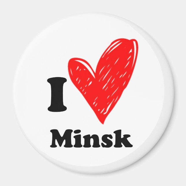 Imã Eu amo Minsk (Frente)
