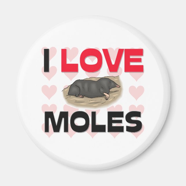 Imã Eu Amo Moles (Frente)