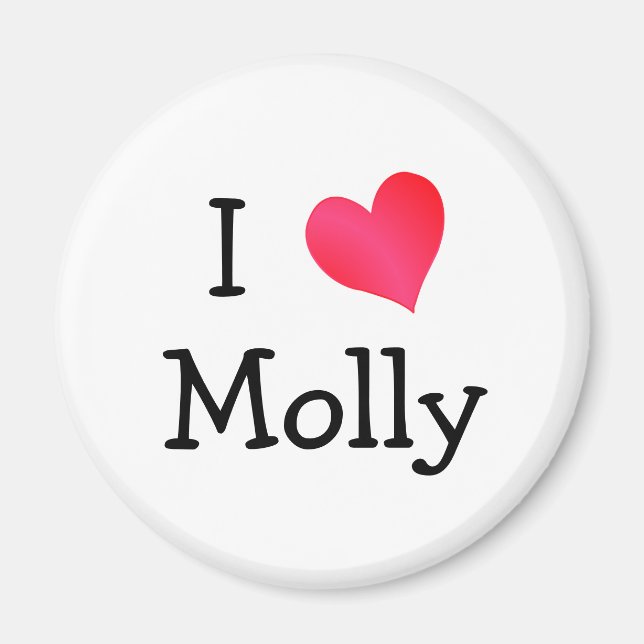Imã Eu Amo Molly (Frente)