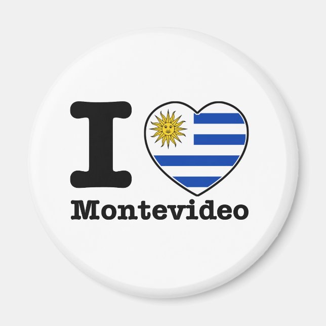 Imã Eu amo Montevideo (Frente)