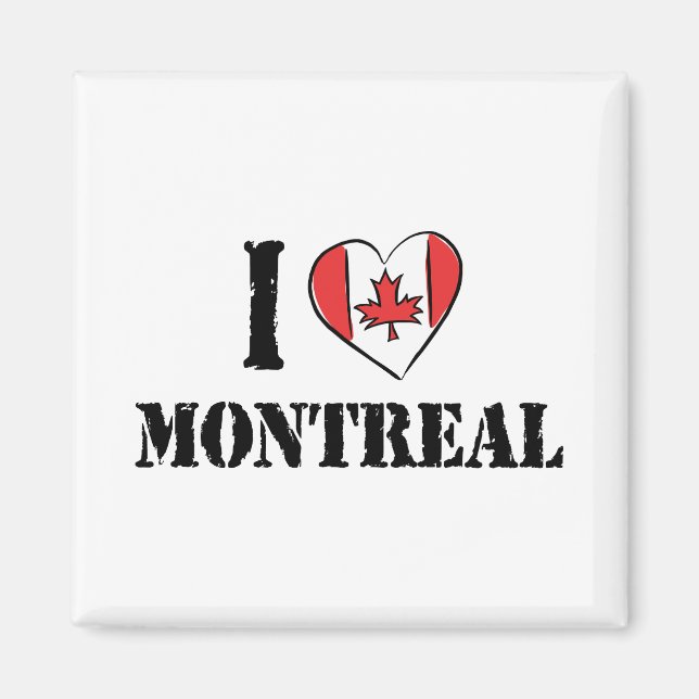 Imã Eu amo Montreal Canada (Frente)