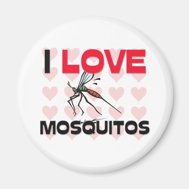 Imã Eu Amo Mosquitos (Frente)