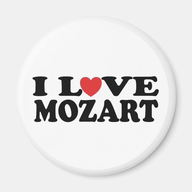 Imã Eu Amo Mozart (Frente)