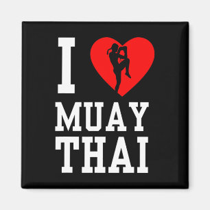 Imã Eu Amo Muay Thai Boxeador Amador de Artes Marciais