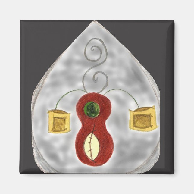 Imã Eu Amo Música Com Instrumentos (Frente)