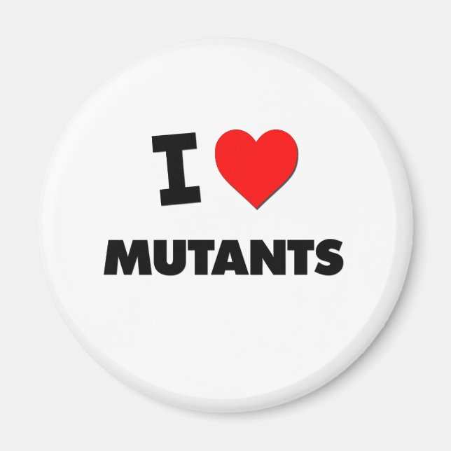 Imã Eu Amo Mutantes (Frente)