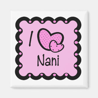 Imã Eu Amo Nani Cute T-Shirt