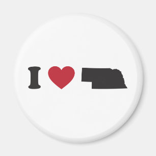 Imã Eu amo Nebraska