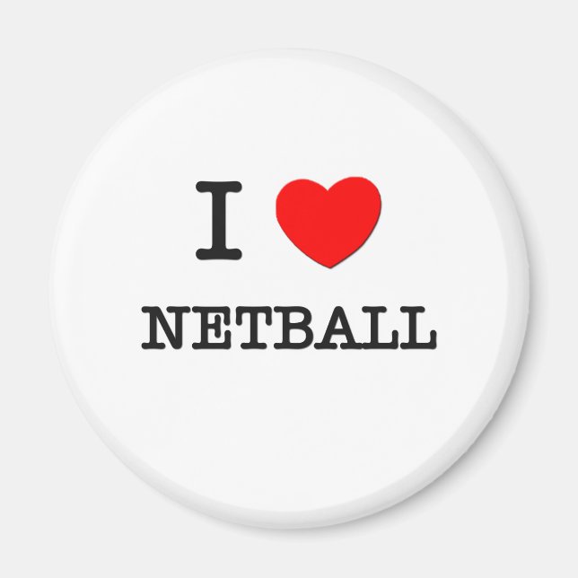 Imã Eu Amo Netball (Frente)