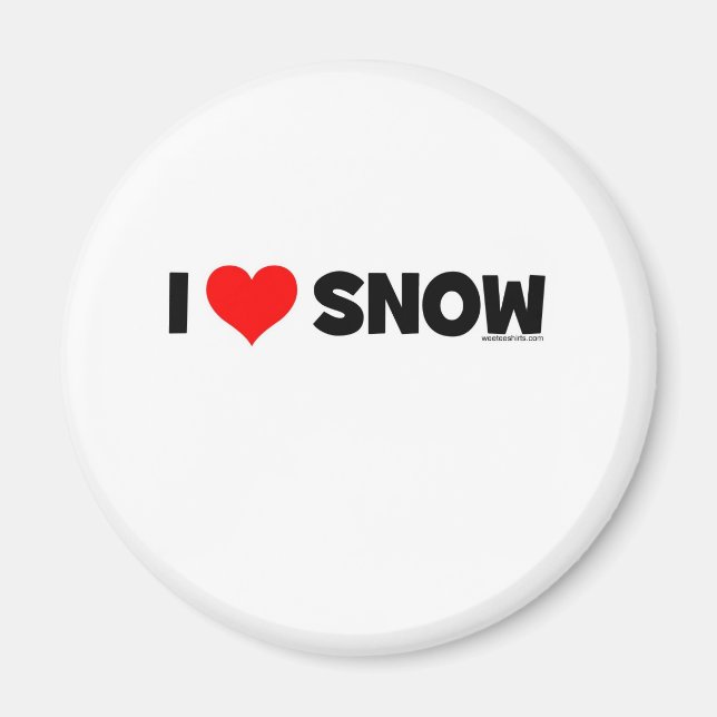 Imã Eu Amo Neve (Frente)