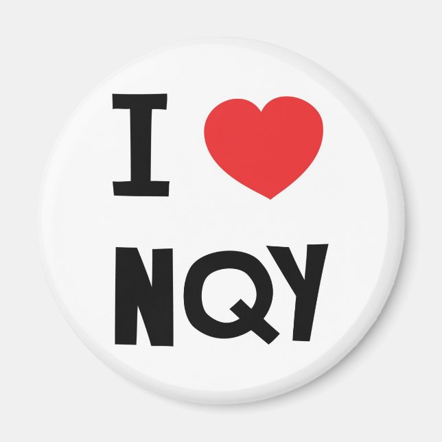 Imã Eu amo Newquay (Frente)