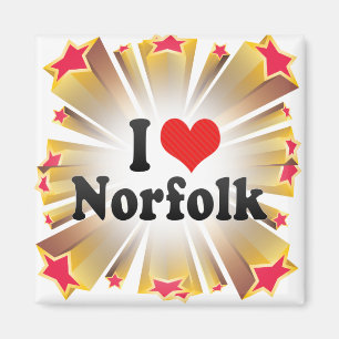 Imã Eu amo Norfolk
