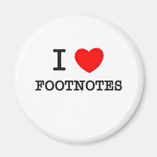 Imã Eu amo notas de rodapé