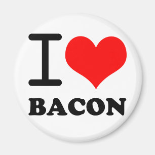 Imã Eu amo o bacon