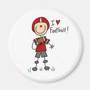 Imã Eu amo o camiseta e os presentes do futebol