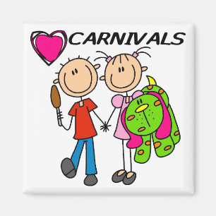 Imã Eu amo o camiseta e os presentes dos carnavais