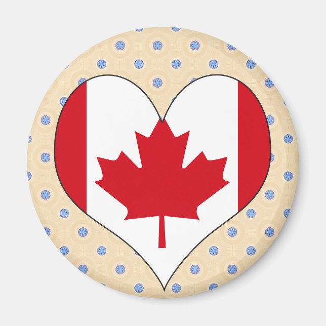Imã Eu amo o Canadá (Frente)
