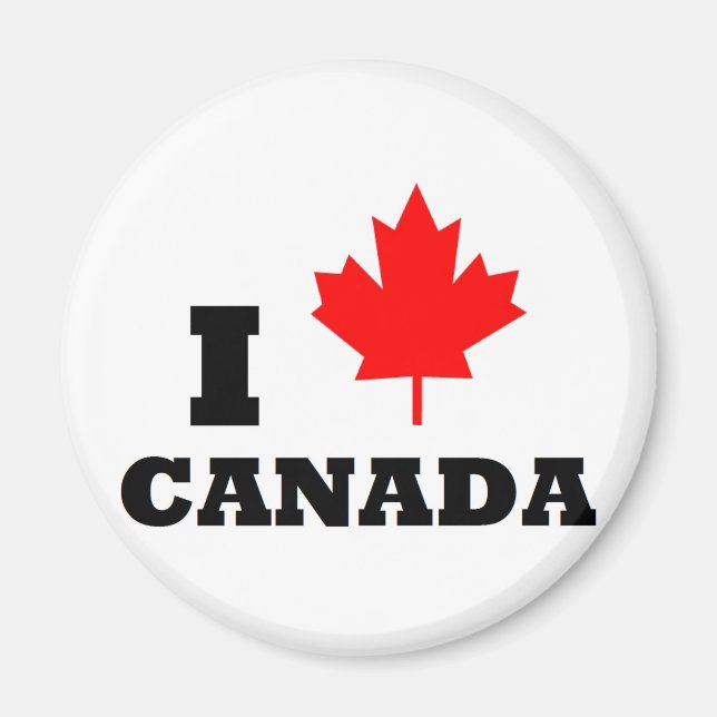 Imã Eu amo o Canadá (Frente)