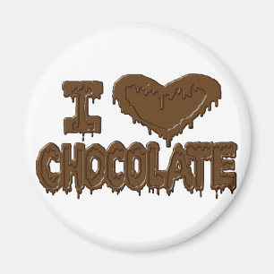 Imã Eu amo o chocolate