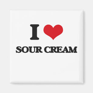 Imã Eu amo o creme de leite