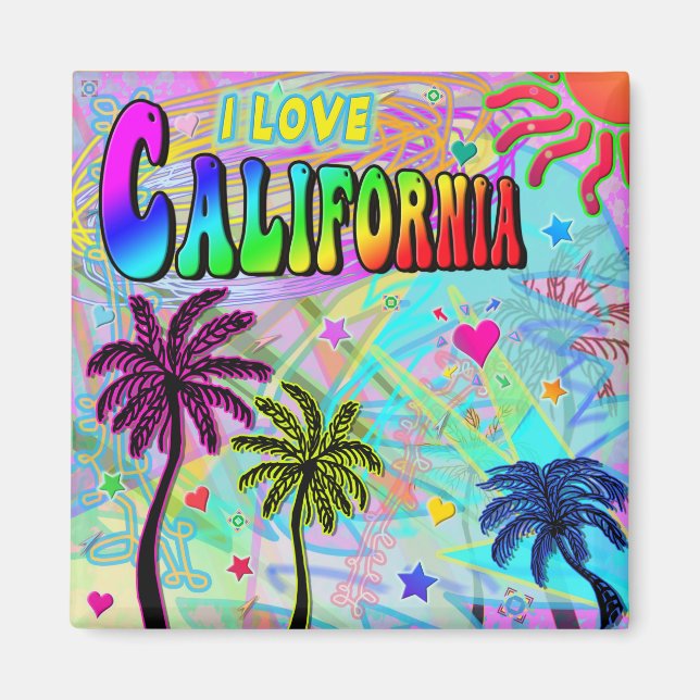 Imã EU AMO O FILME DA Califórnia, Romance Magnet (Frente)