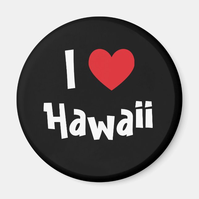 Imã Eu Amo o Havaí (Frente)