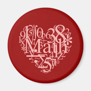 Imã Eu amo o ímã da matemática