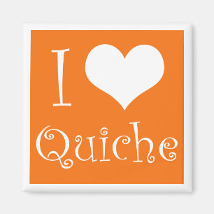 Imã Eu amo o ímã da quiche